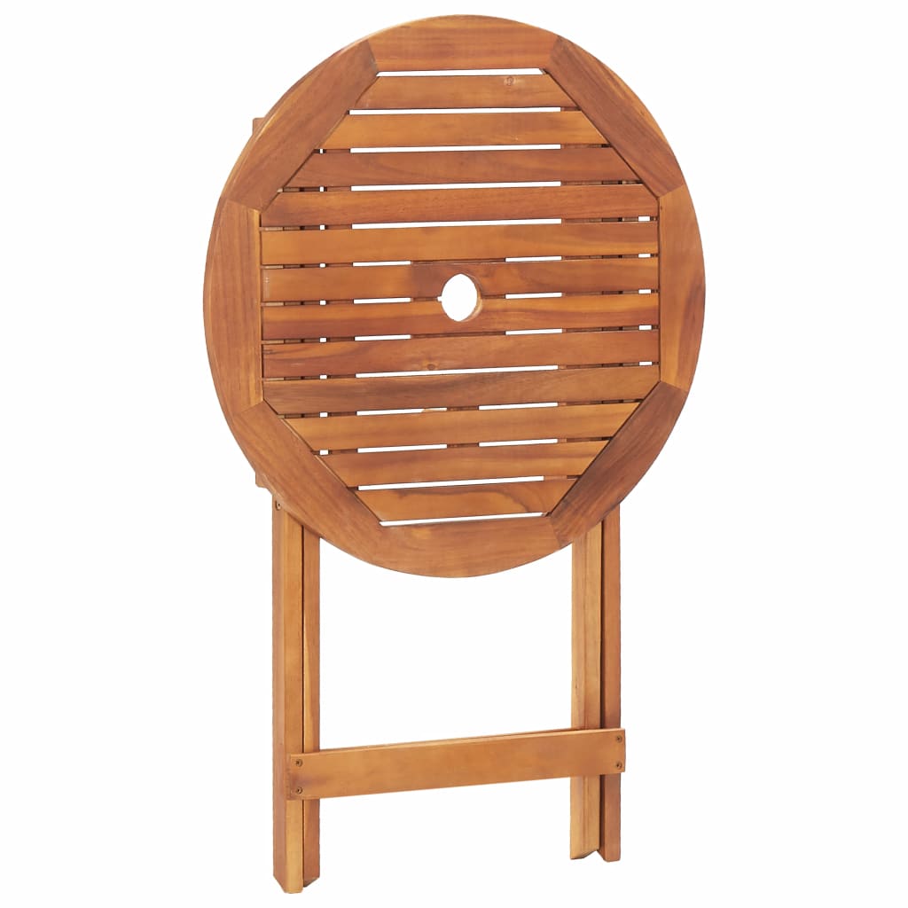 vidaXL Folding Patio Table 35.4"x29.5" Solid Acacia Wood-3