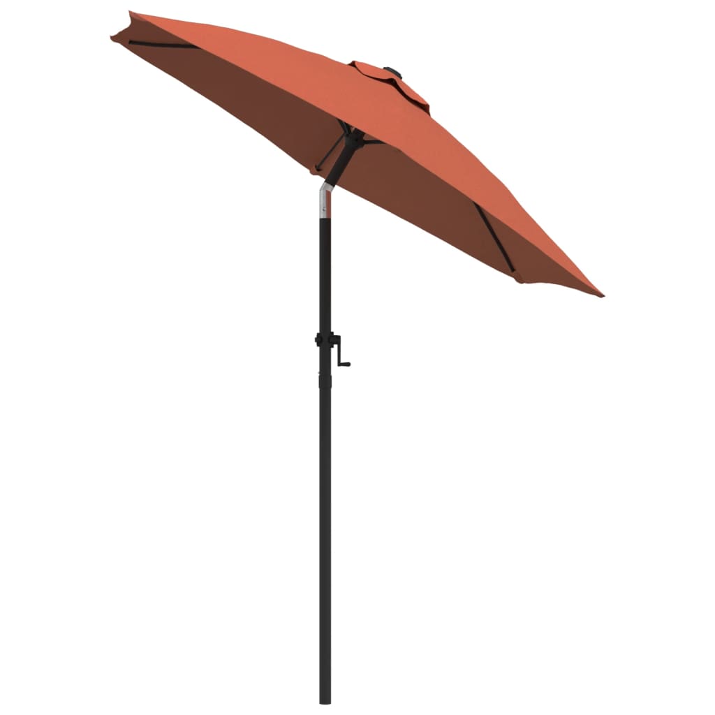 vidaXL Outdoor Umbrella Parasol Tilting System Patio Sunshade Shelter Aluminum-57