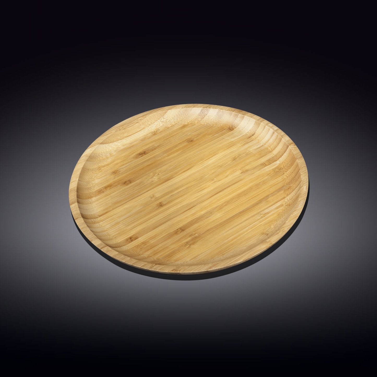Set Of 6 Bamboo Round Plate 9" inch |For Appetizers / Barbecue / Steak-4