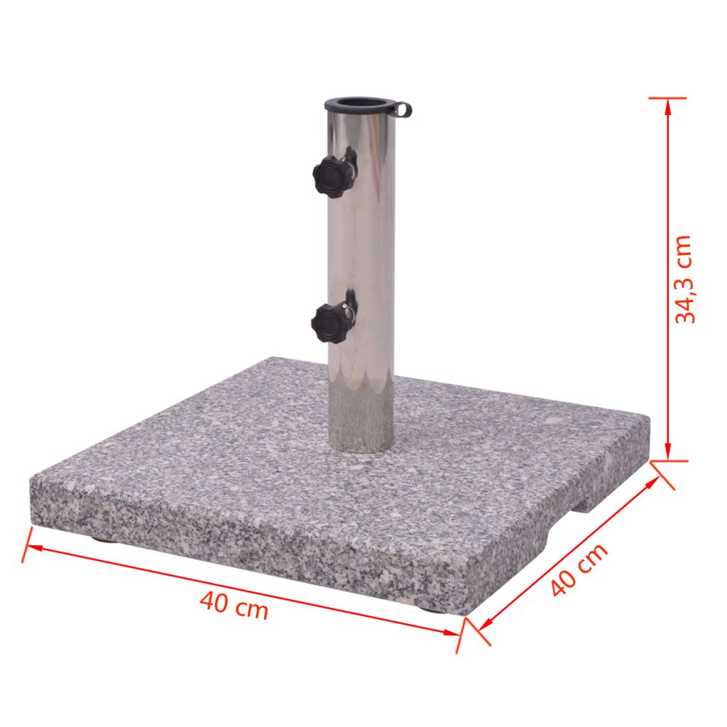 vidaXL Granite Parasol Base Umbrella Holder 44 lb-4