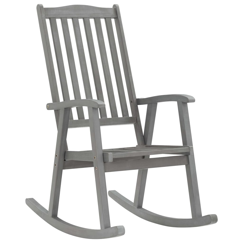 vidaXL Rocking Chair Solid Acacia Wood-3