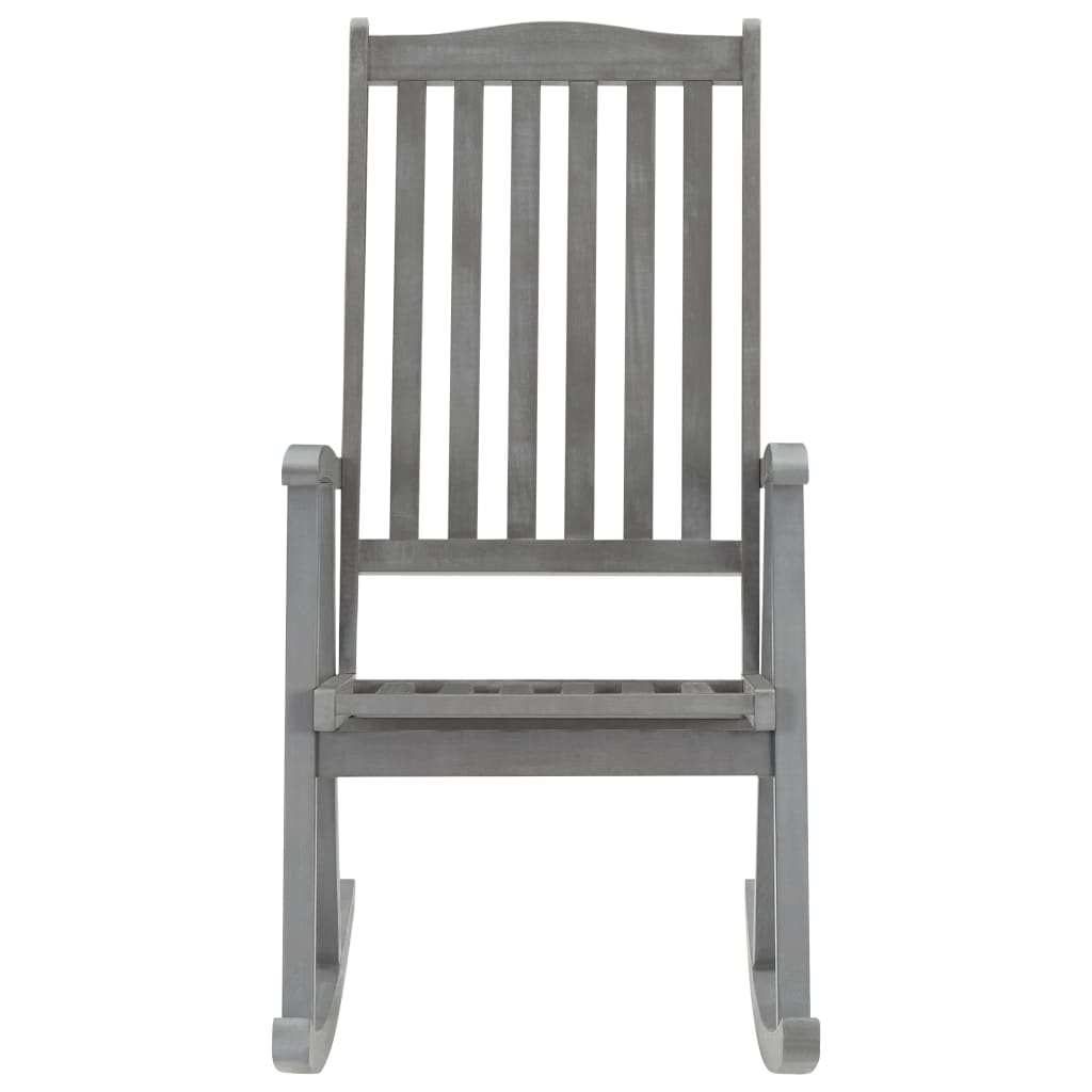vidaXL Rocking Chair Solid Acacia Wood-4
