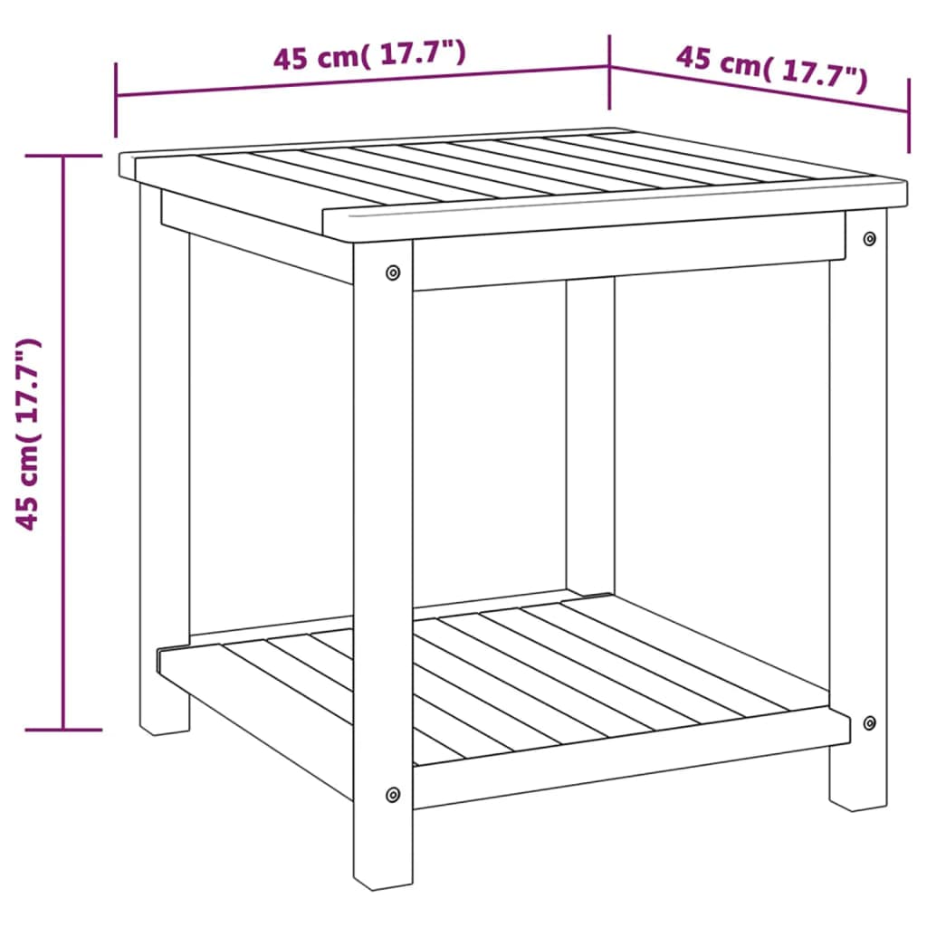 vidaXL Side Table End Table Coffee Table Indoor Outdoor Solid Wood Acacia-20