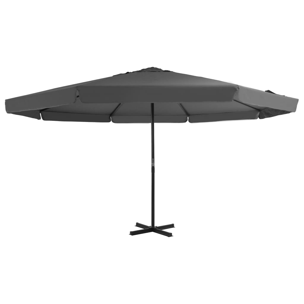 vidaXL Outdoor Umbrella Parasol with Crank Patio Sunshade Sun Shelter Aluminum-12