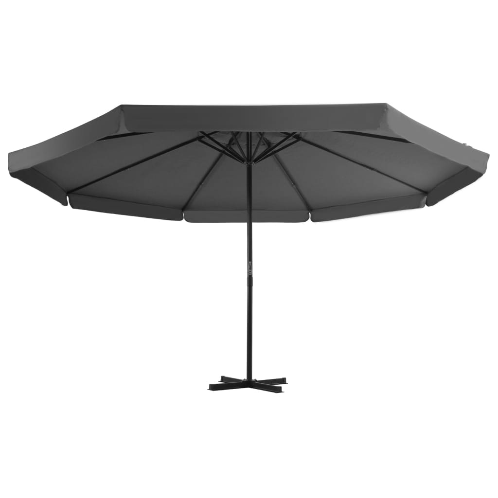 vidaXL Outdoor Umbrella Parasol with Crank Patio Sunshade Sun Shelter Aluminum-13