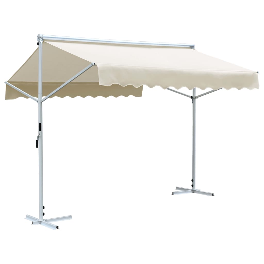 vidaXL Free Standing Awning Outdoor Retractable Awning Patio Sun Shade Shelter-26