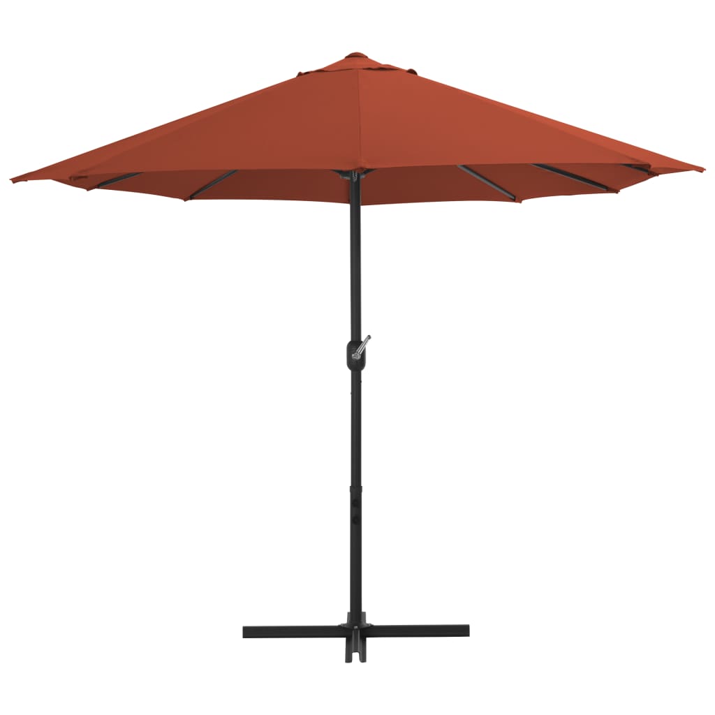 vidaXL Outdoor Umbrella Parasol with Double Top Sunshade Shelter Aluminum-10