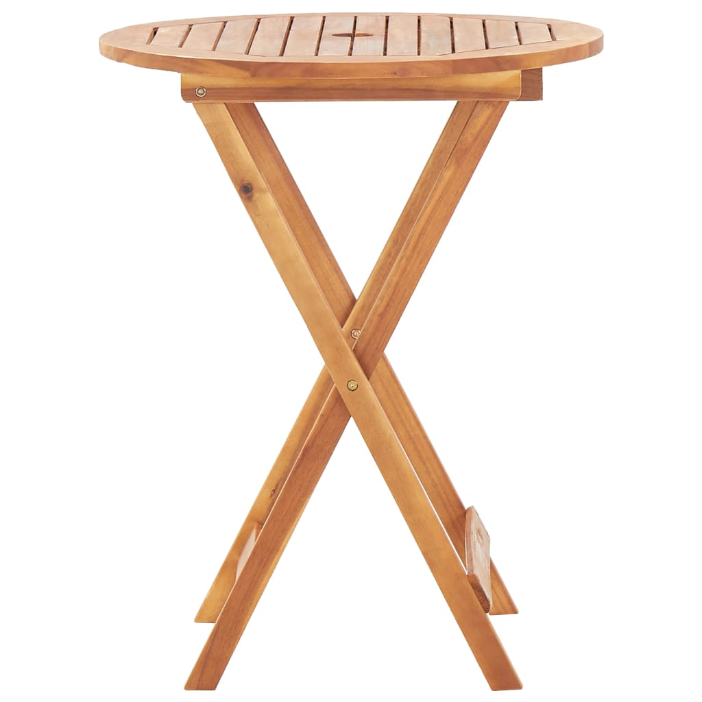 vidaXL Folding Patio Table 35.4"x29.5" Solid Acacia Wood-1