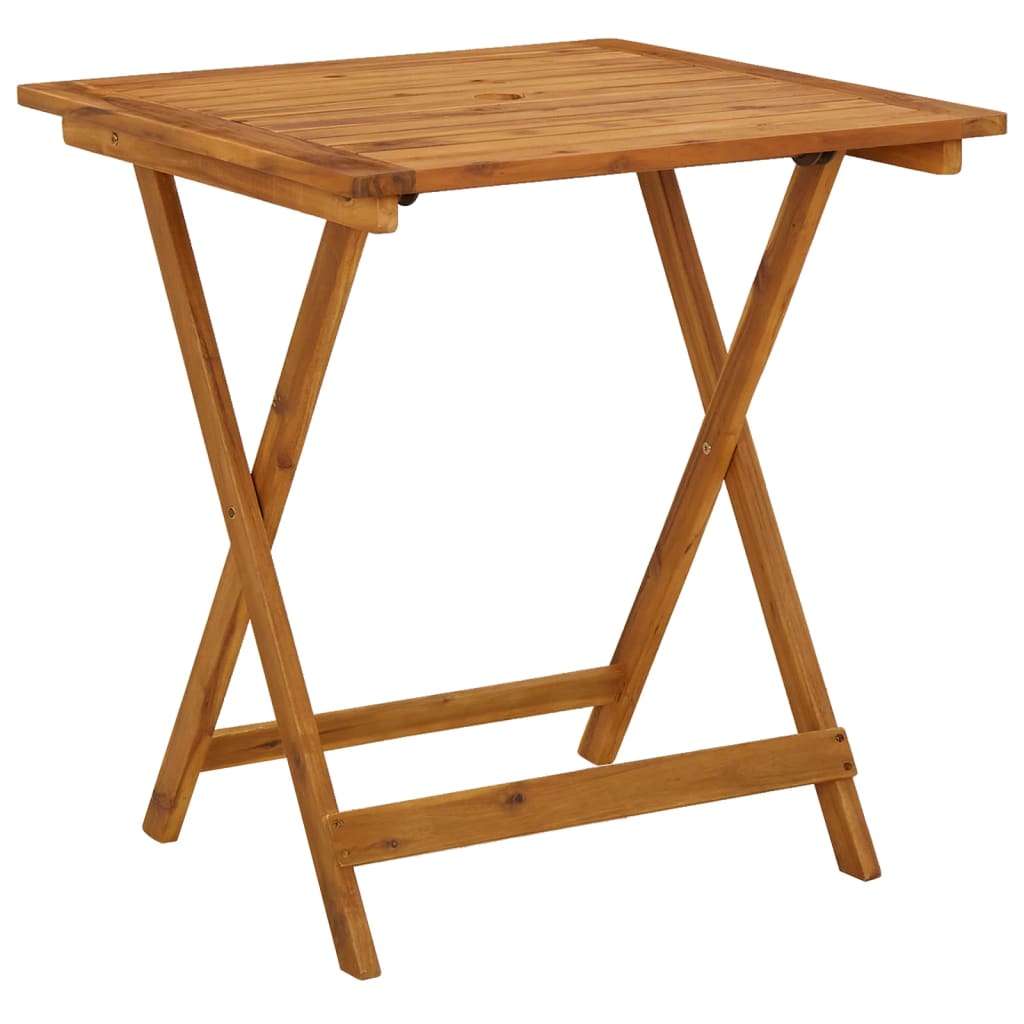 vidaXL Folding Patio Table 35.4"x29.5" Solid Acacia Wood-12