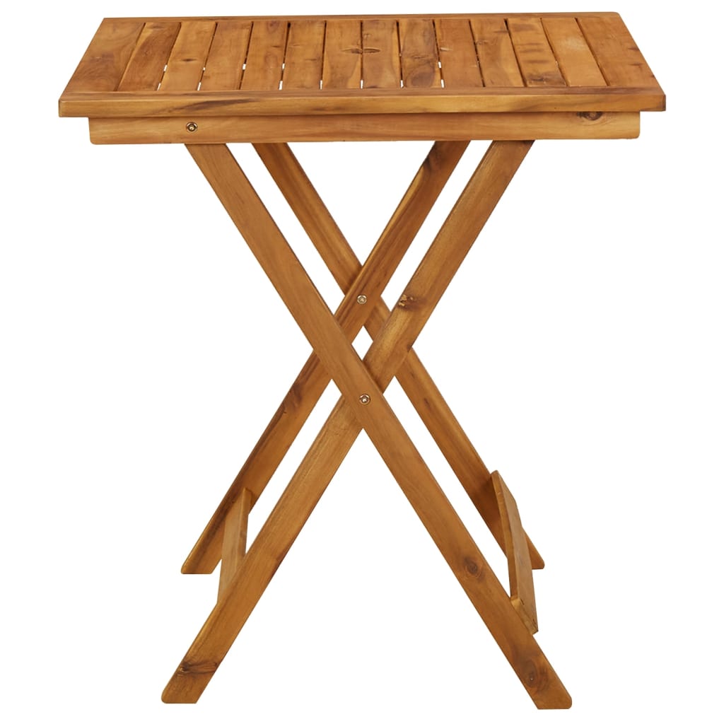 vidaXL Folding Patio Table 35.4"x29.5" Solid Acacia Wood-13