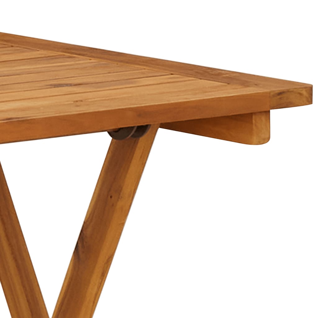 vidaXL Folding Patio Table 35.4"x29.5" Solid Acacia Wood-18