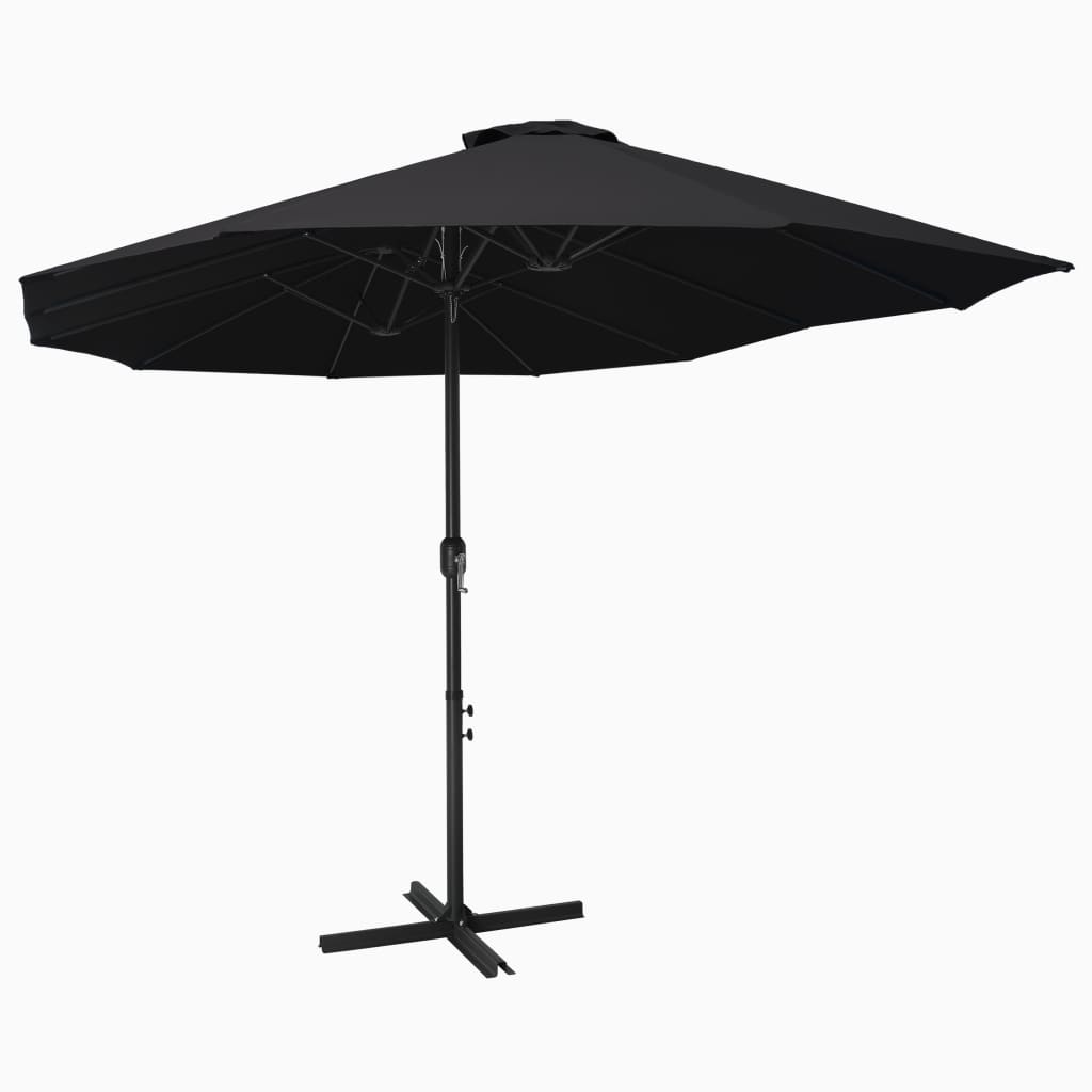 vidaXL Outdoor Umbrella Parasol with Double Top Sunshade Shelter Aluminum-1