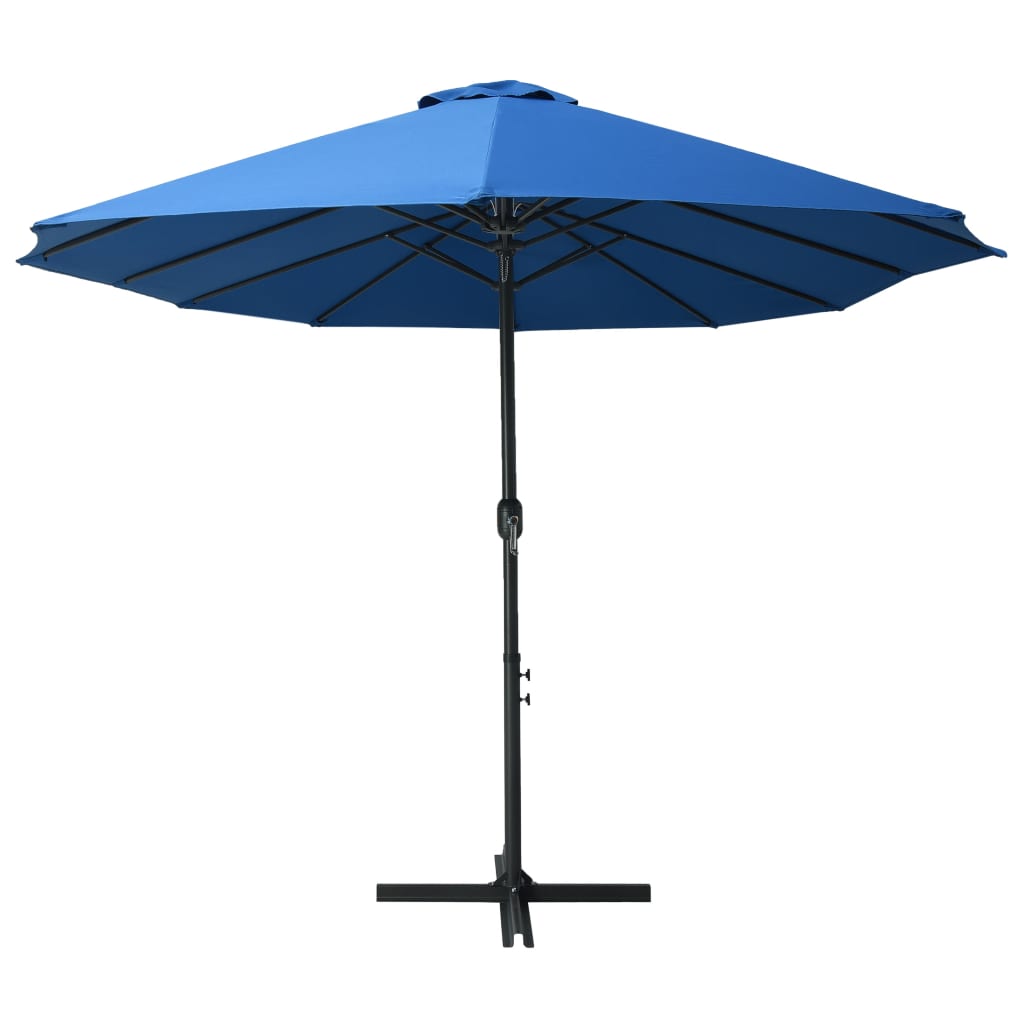 vidaXL Outdoor Umbrella Parasol with Double Top Sunshade Shelter Aluminum-48