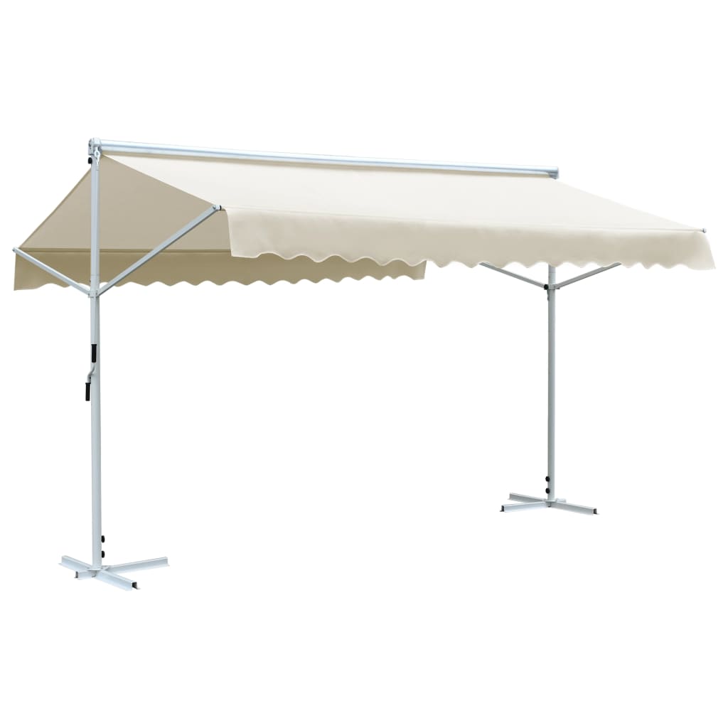 vidaXL Free Standing Awning Outdoor Retractable Awning Patio Sun Shade Shelter-37