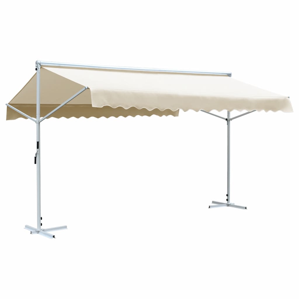 vidaXL Free Standing Awning Outdoor Retractable Awning Patio Sun Shade Shelter-29