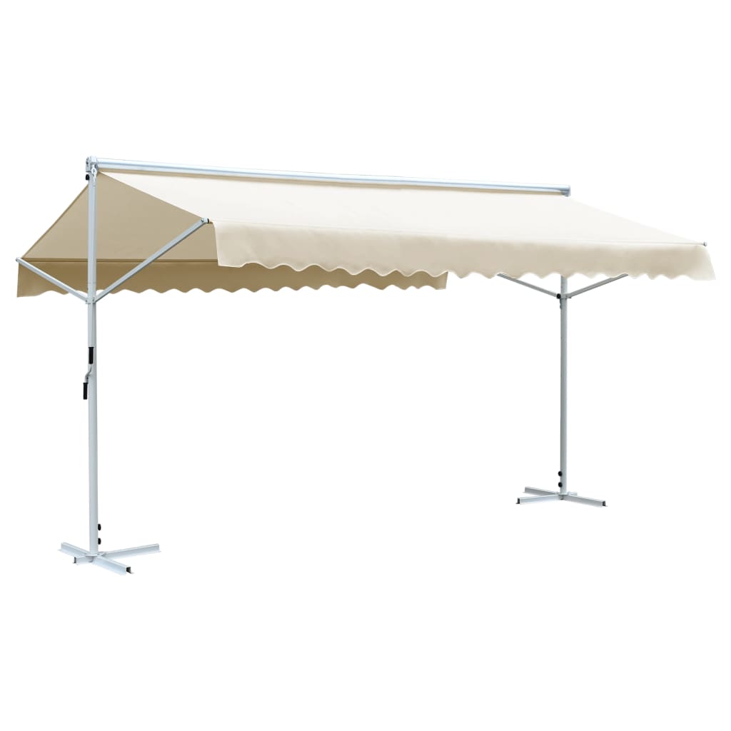 vidaXL Free Standing Awning Outdoor Retractable Awning Patio Sun Shade Shelter-32