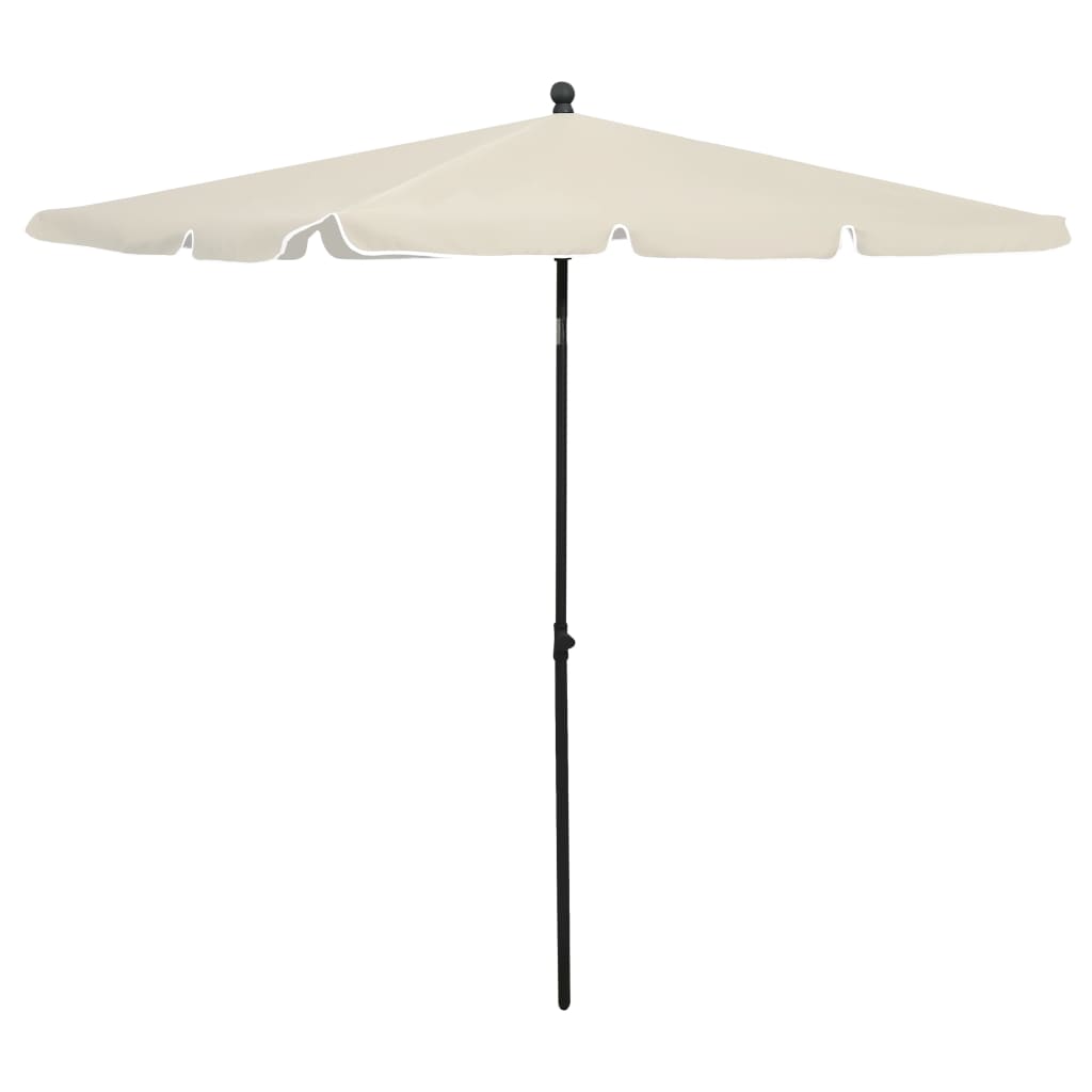 vidaXL Outdoor Umbrella Height Adjustable Parasol Patio Garden Sunshade Steel-32