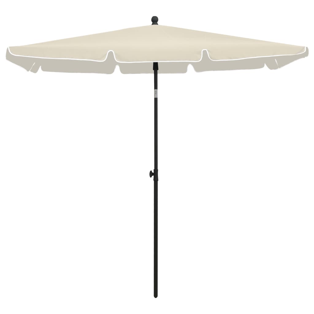 vidaXL Outdoor Umbrella Height Adjustable Parasol Patio Garden Sunshade Steel-34