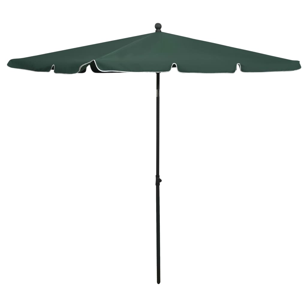 vidaXL Outdoor Umbrella Height Adjustable Parasol Patio Garden Sunshade Steel-35