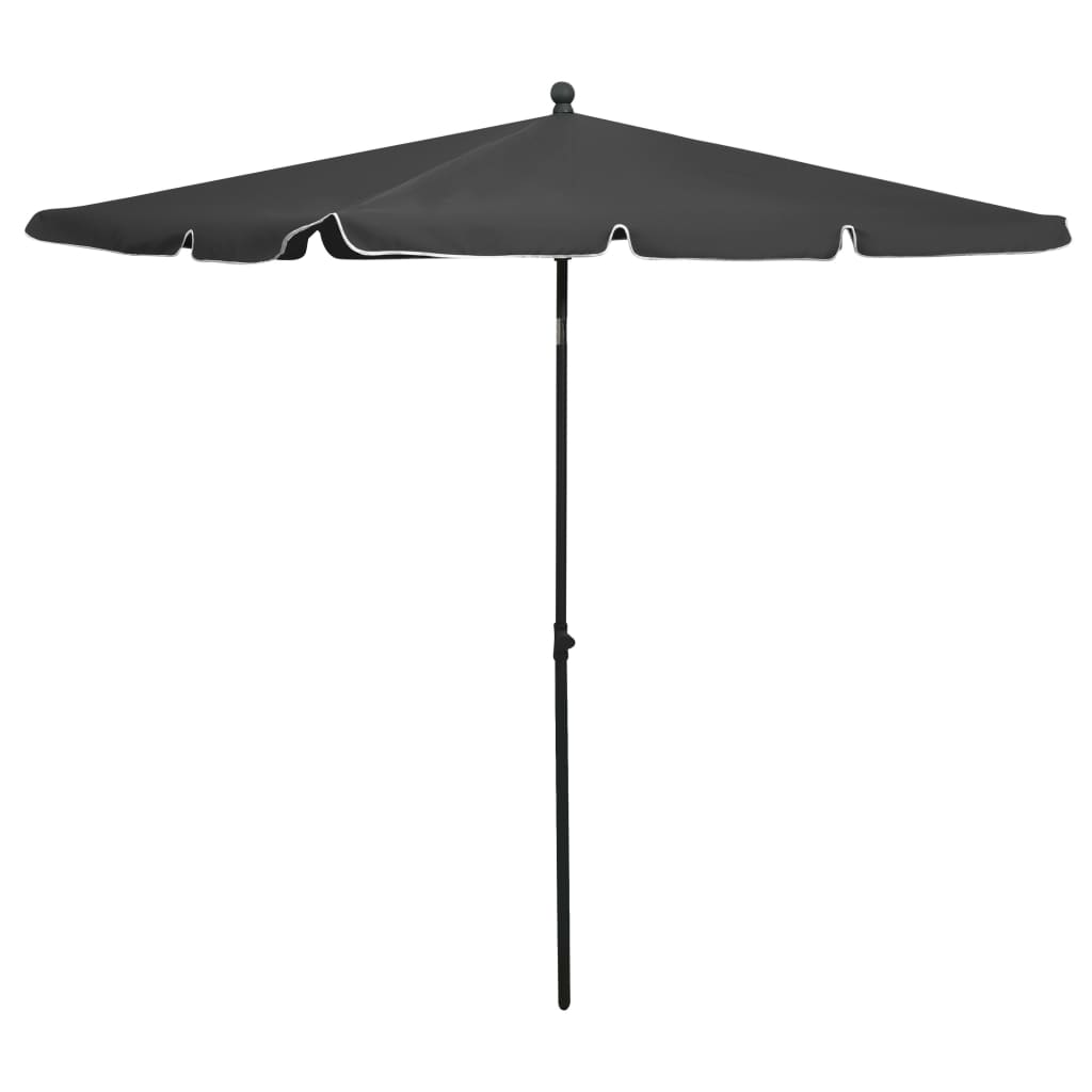 vidaXL Outdoor Umbrella Height Adjustable Parasol Patio Garden Sunshade Steel-38