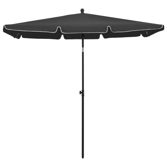 vidaXL Outdoor Umbrella Height Adjustable Parasol Patio Garden Sunshade Steel-40