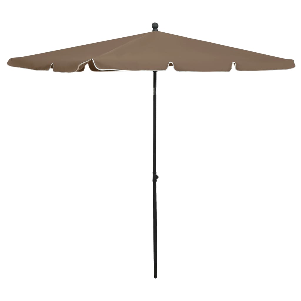 vidaXL Outdoor Umbrella Height Adjustable Parasol Patio Garden Sunshade Steel-41