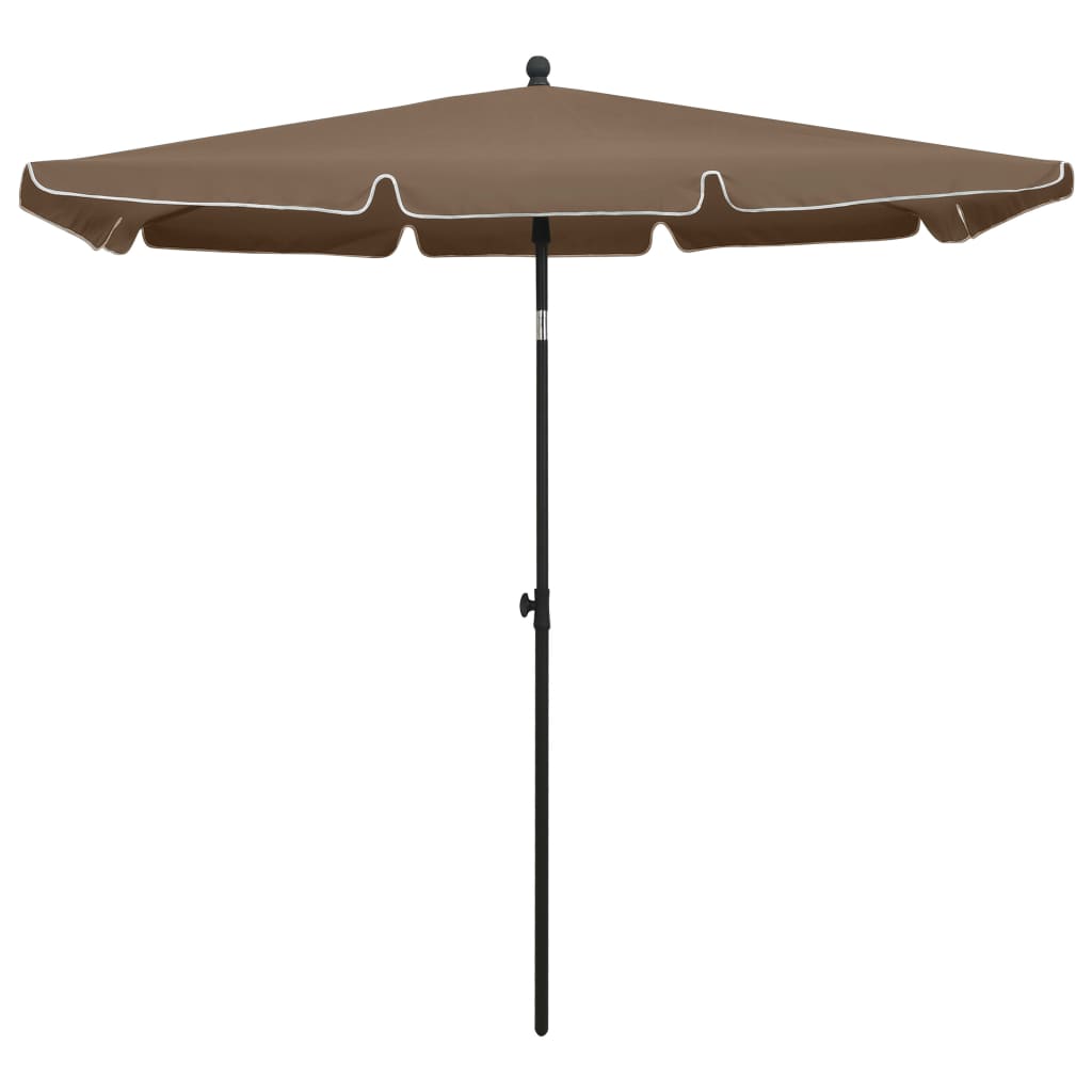 vidaXL Outdoor Umbrella Height Adjustable Parasol Patio Garden Sunshade Steel-3