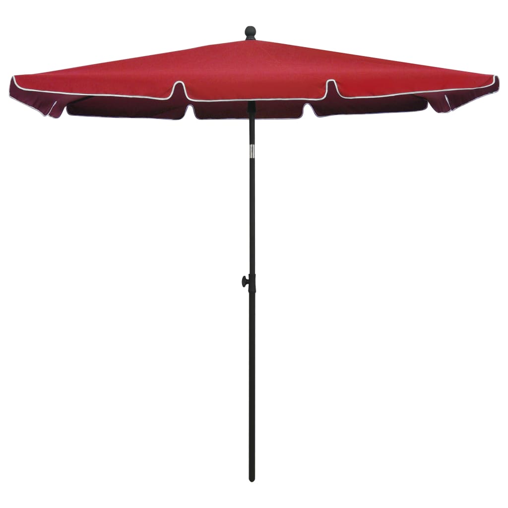 vidaXL Outdoor Umbrella Height Adjustable Parasol Patio Garden Sunshade Steel-6