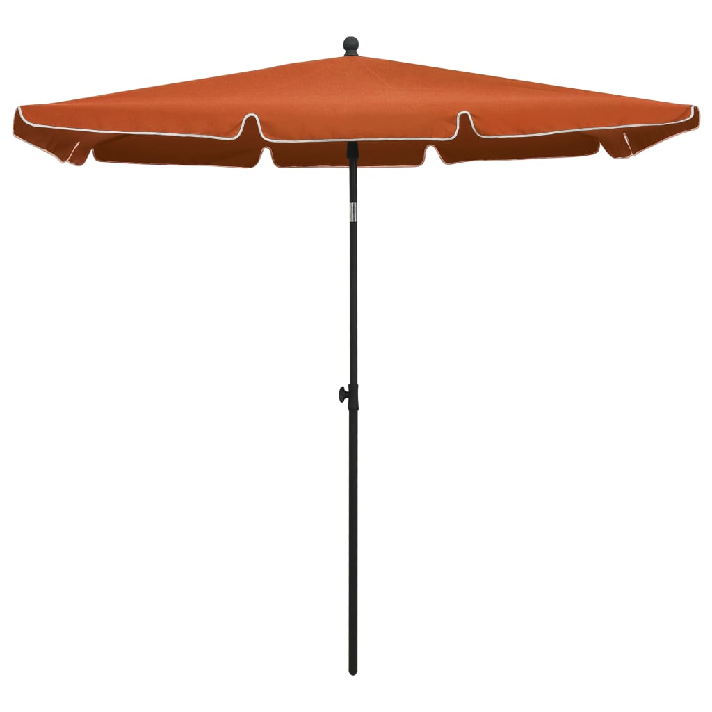 vidaXL Outdoor Umbrella Height Adjustable Parasol Patio Garden Sunshade Steel-9