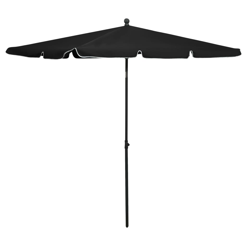 vidaXL Outdoor Umbrella Height Adjustable Parasol Patio Garden Sunshade Steel-10