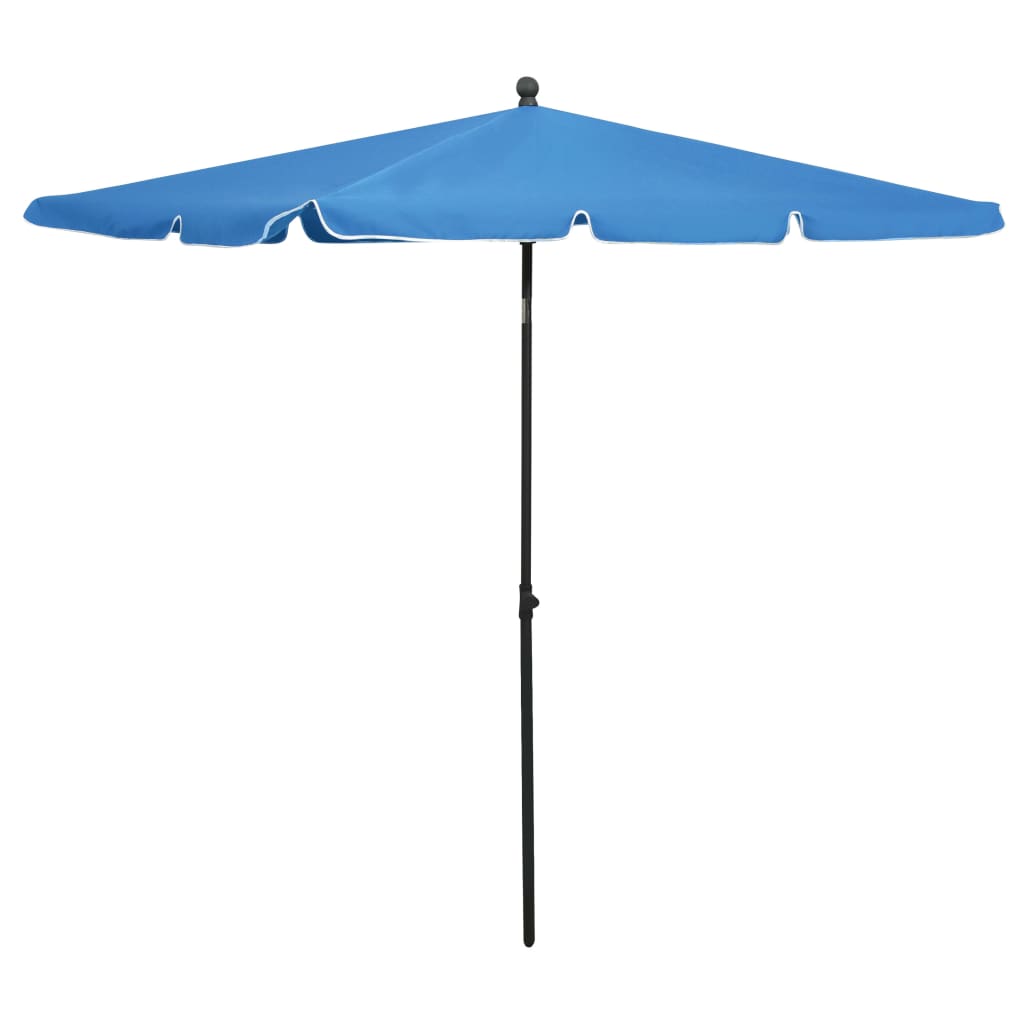 vidaXL Outdoor Umbrella Height Adjustable Parasol Patio Garden Sunshade Steel-13