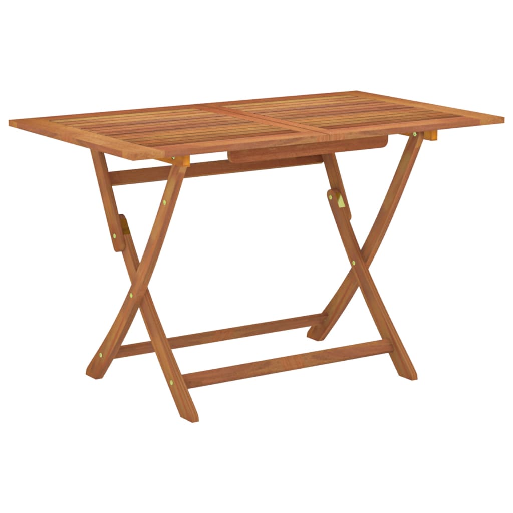 vidaXL Outdoor Dining Table Folding Garden Patio Table Solid Eucalyptus Wood-24