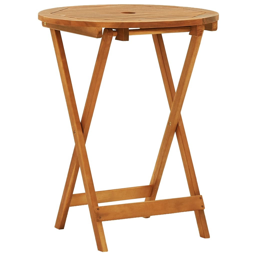 vidaXL Outdoor Dining Table Folding Garden Patio Table Solid Eucalyptus Wood-16