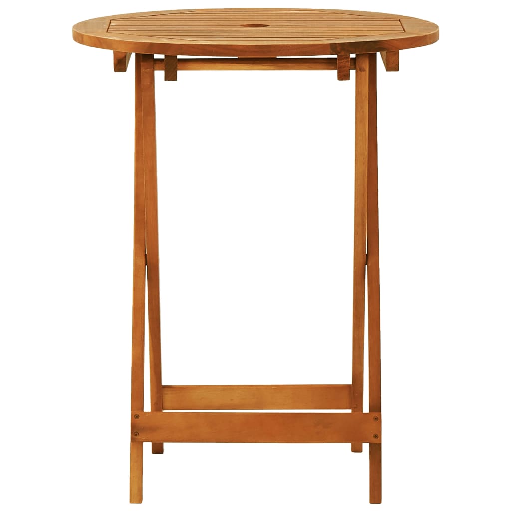 vidaXL Outdoor Dining Table Folding Garden Patio Table Solid Eucalyptus Wood-19