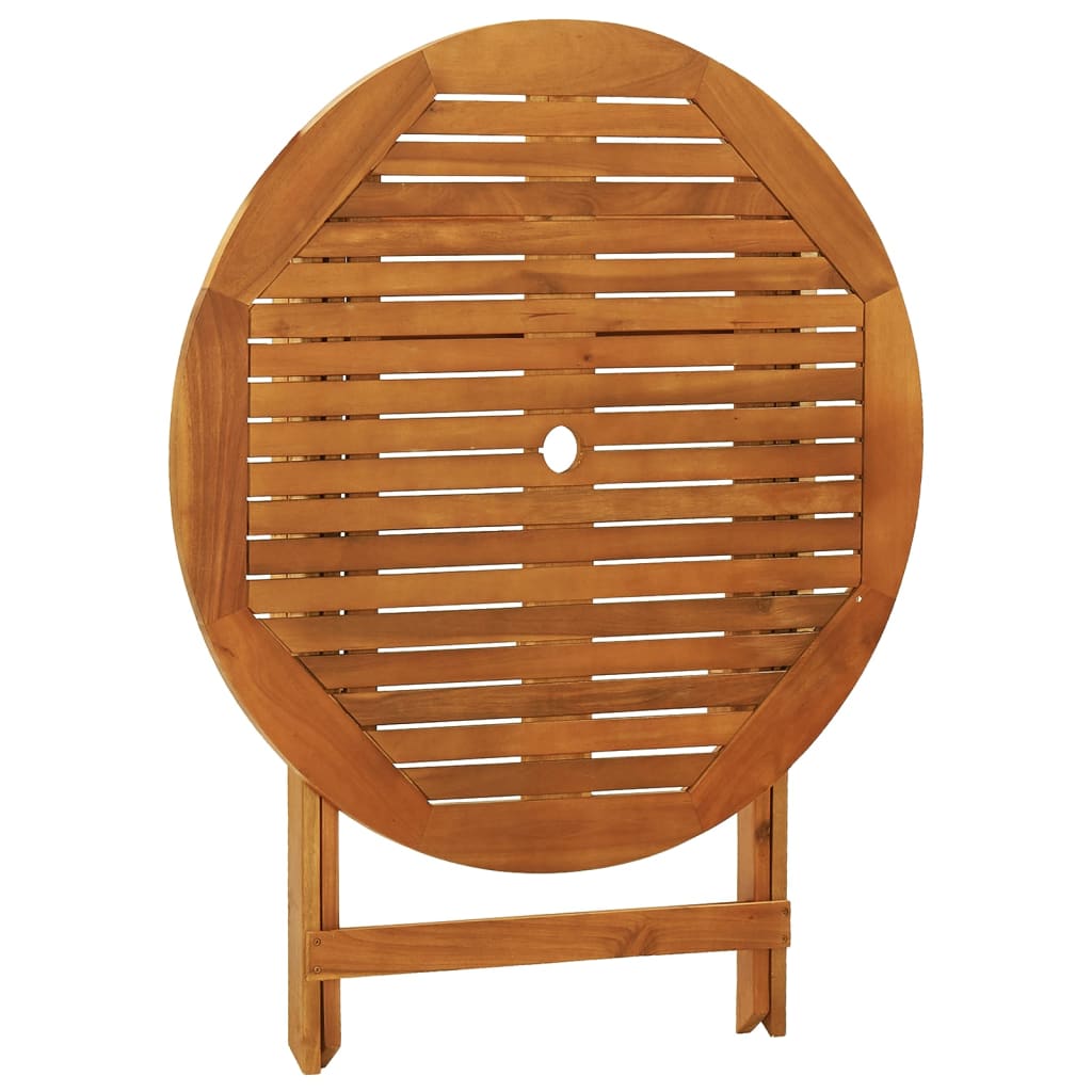 vidaXL Outdoor Dining Table Folding Garden Patio Table Solid Eucalyptus Wood-5