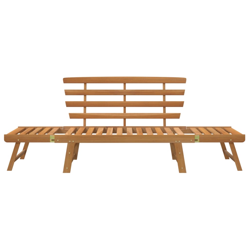 vidaXL Patio Bench Outdoor Garden Bench with Cushions 2-in-1 Solid Wood Acacia-22