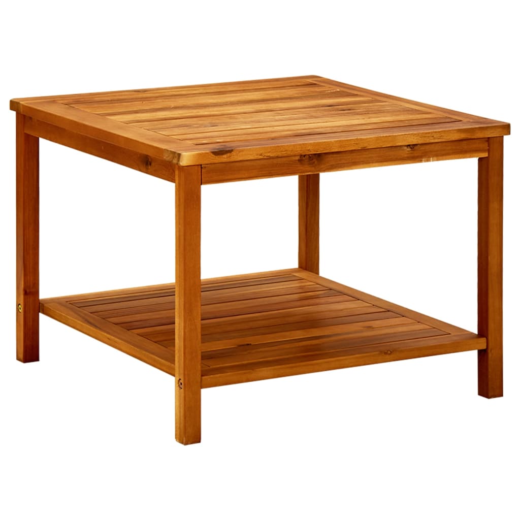 vidaXL Side Table End Table Coffee Table Indoor Outdoor Solid Wood Acacia-0