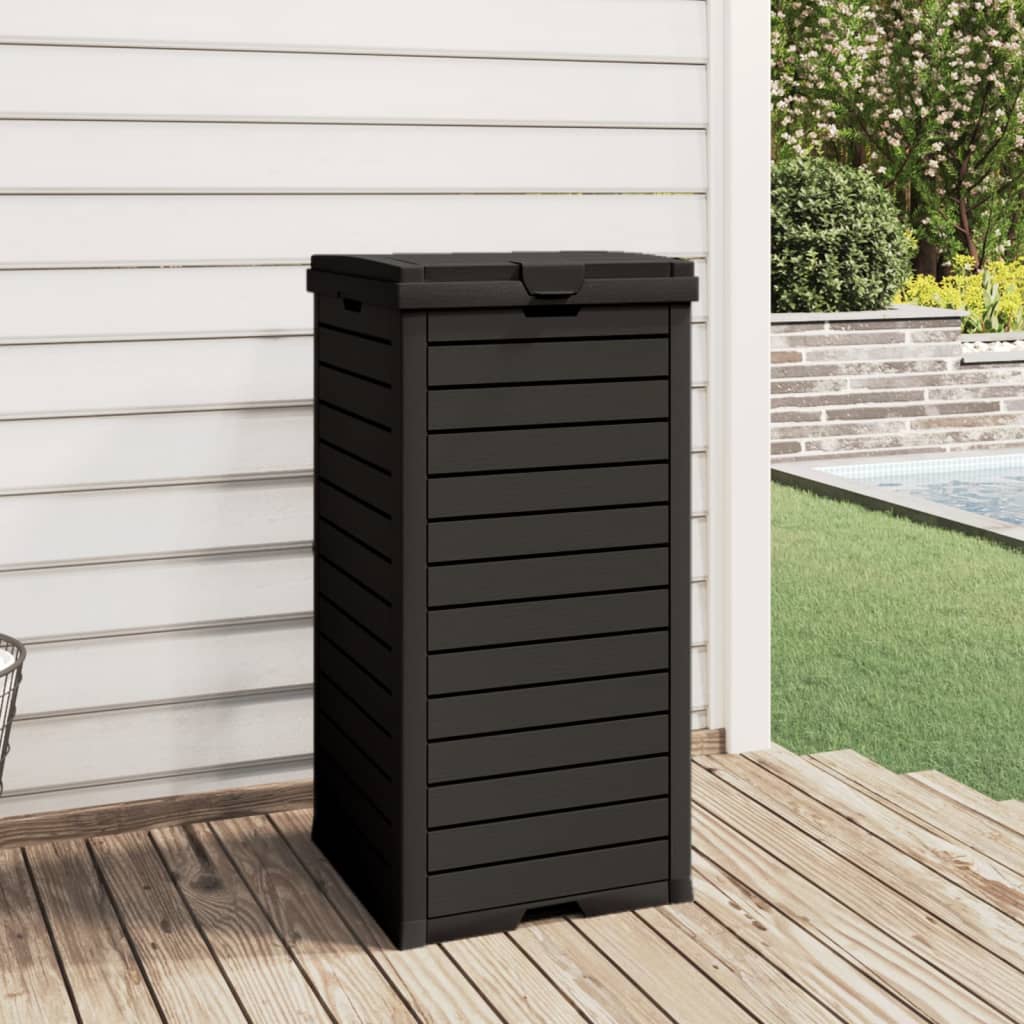 vidaXL Trash Can Garbage Can Trash Bin for Backyard Outdoor Polypropylene-4