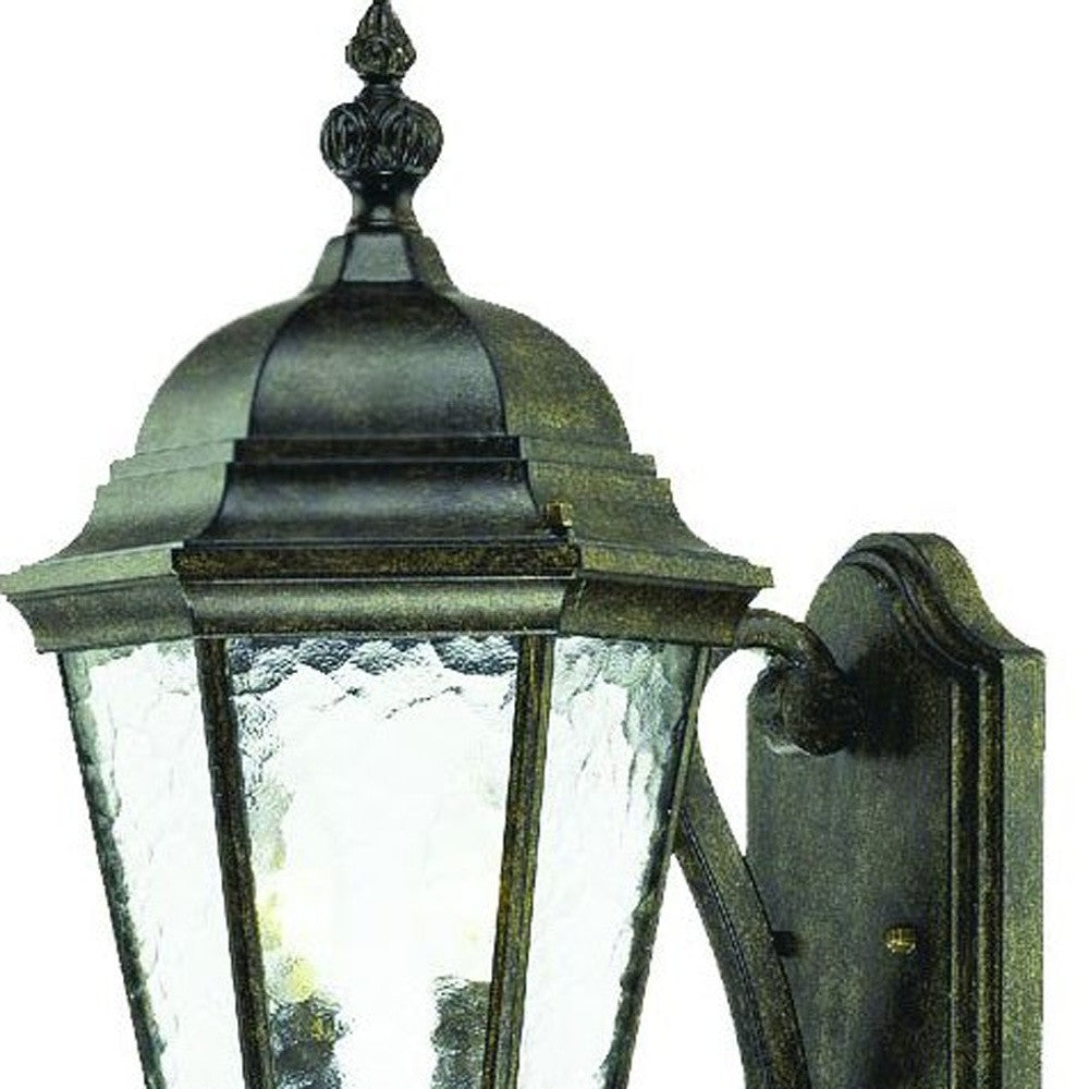 Two Light Antique Black Carousel Lantern Wall Light-3