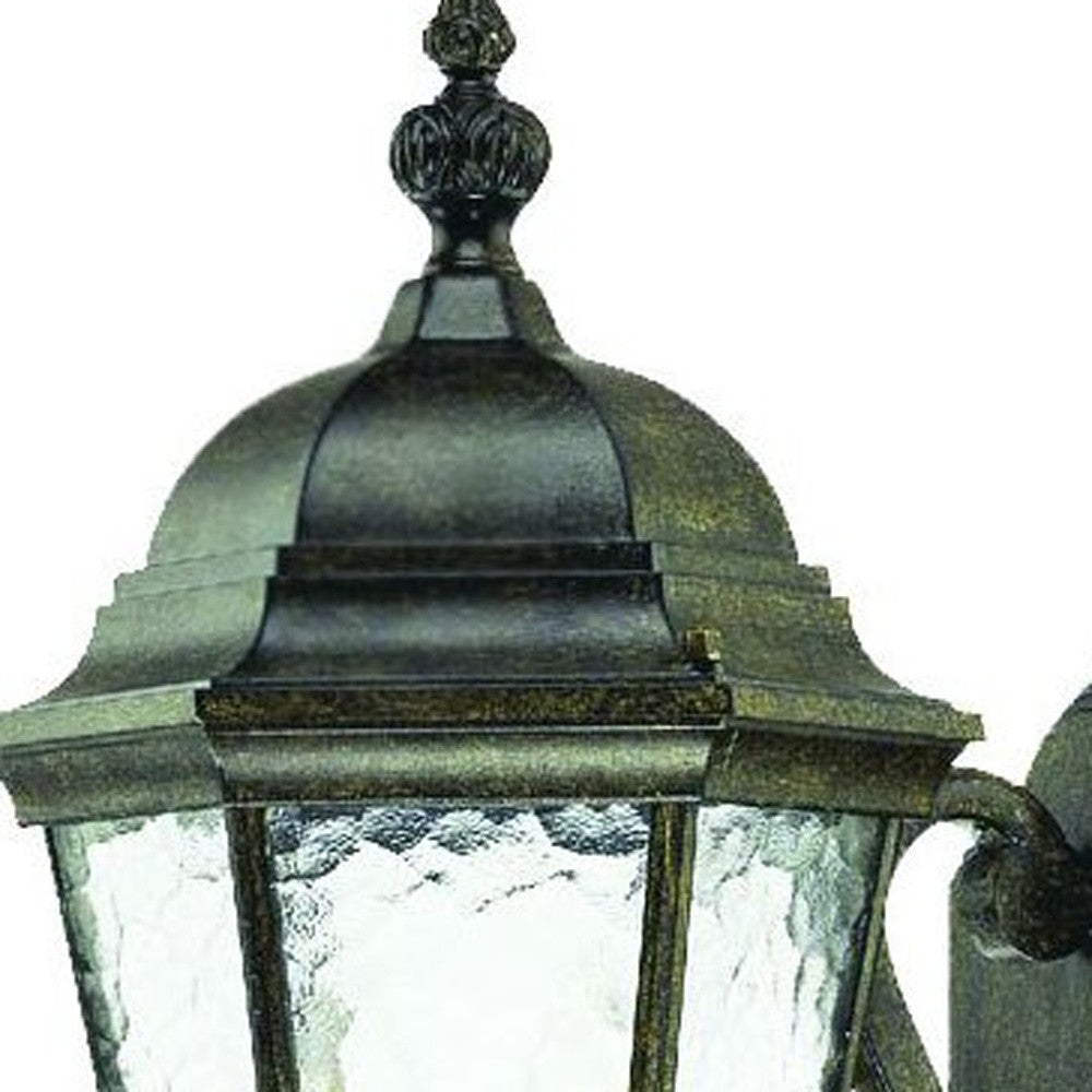 Two Light Antique Black Carousel Lantern Wall Light-4