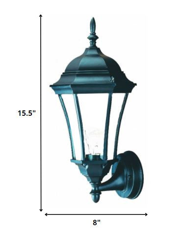 Matte Black Carousel Lantern Wall Light-1