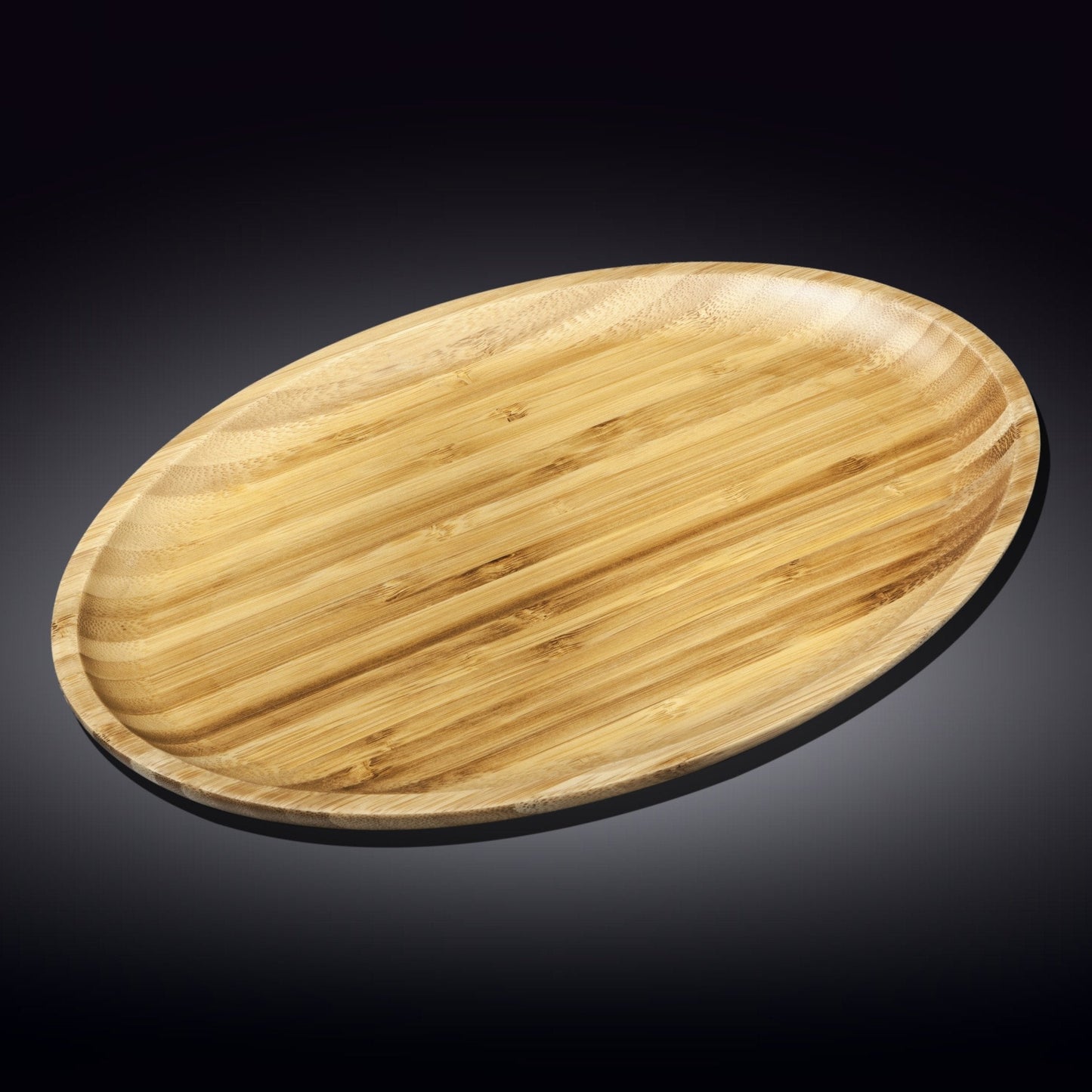 Set Of 3 Bamboo Oval Platter 18" inch X 13.25" inch | For Appetizers / Barbecue / Steak-1