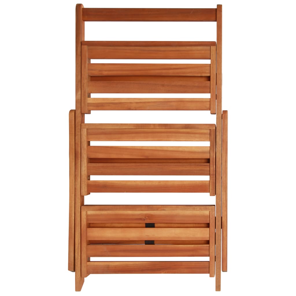 vidaXL 3-Tier Plant Stand 19.7"x24.8"x31.5" Solid Acacia Wood-3