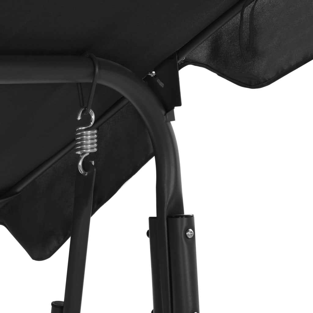 vidaXL Patio Swing Chair Outdoor Bench with Canopy and Cushion Swing Seat-4