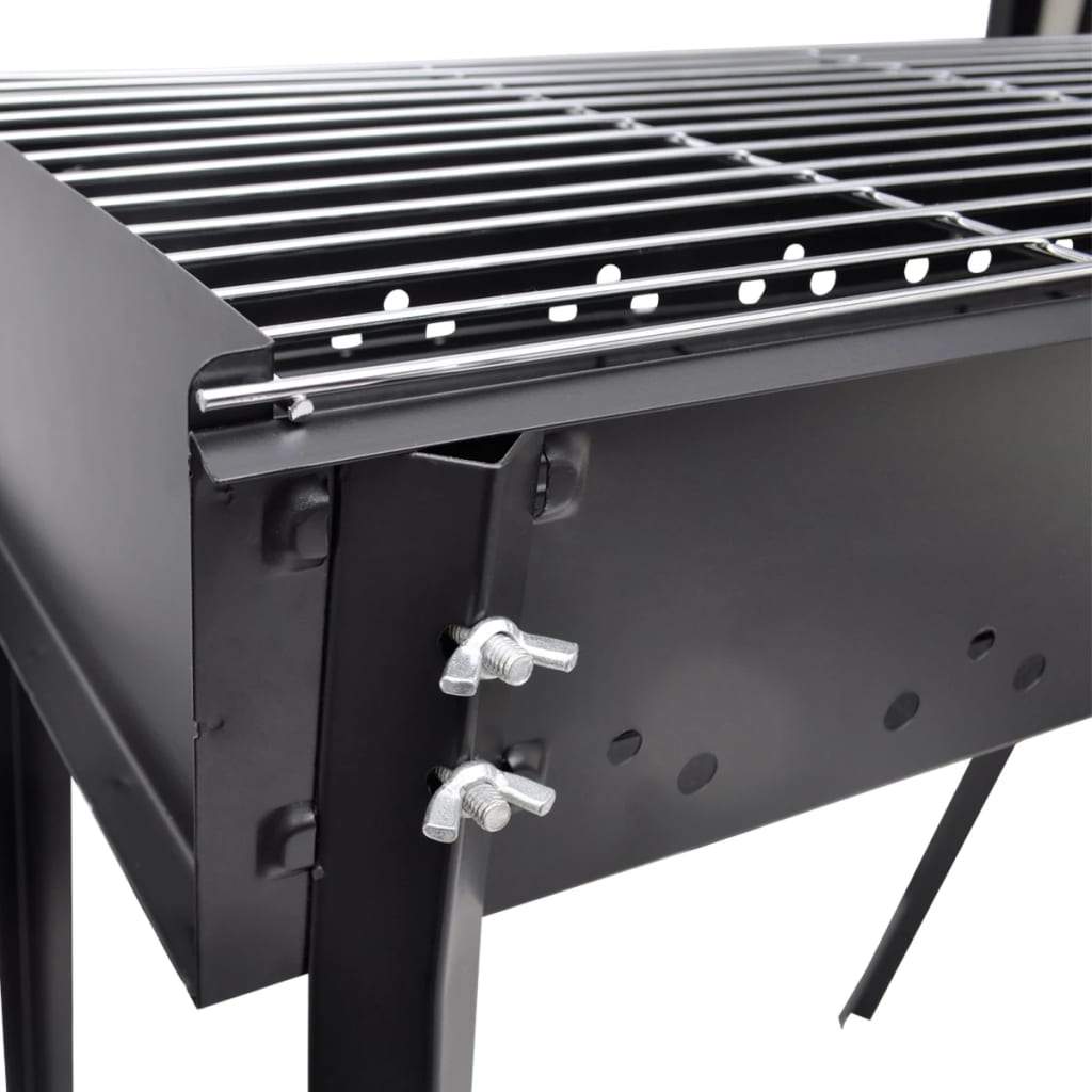 vidaXL BBQ Stand Charcoal Barbecue Square  30" x 11"-3