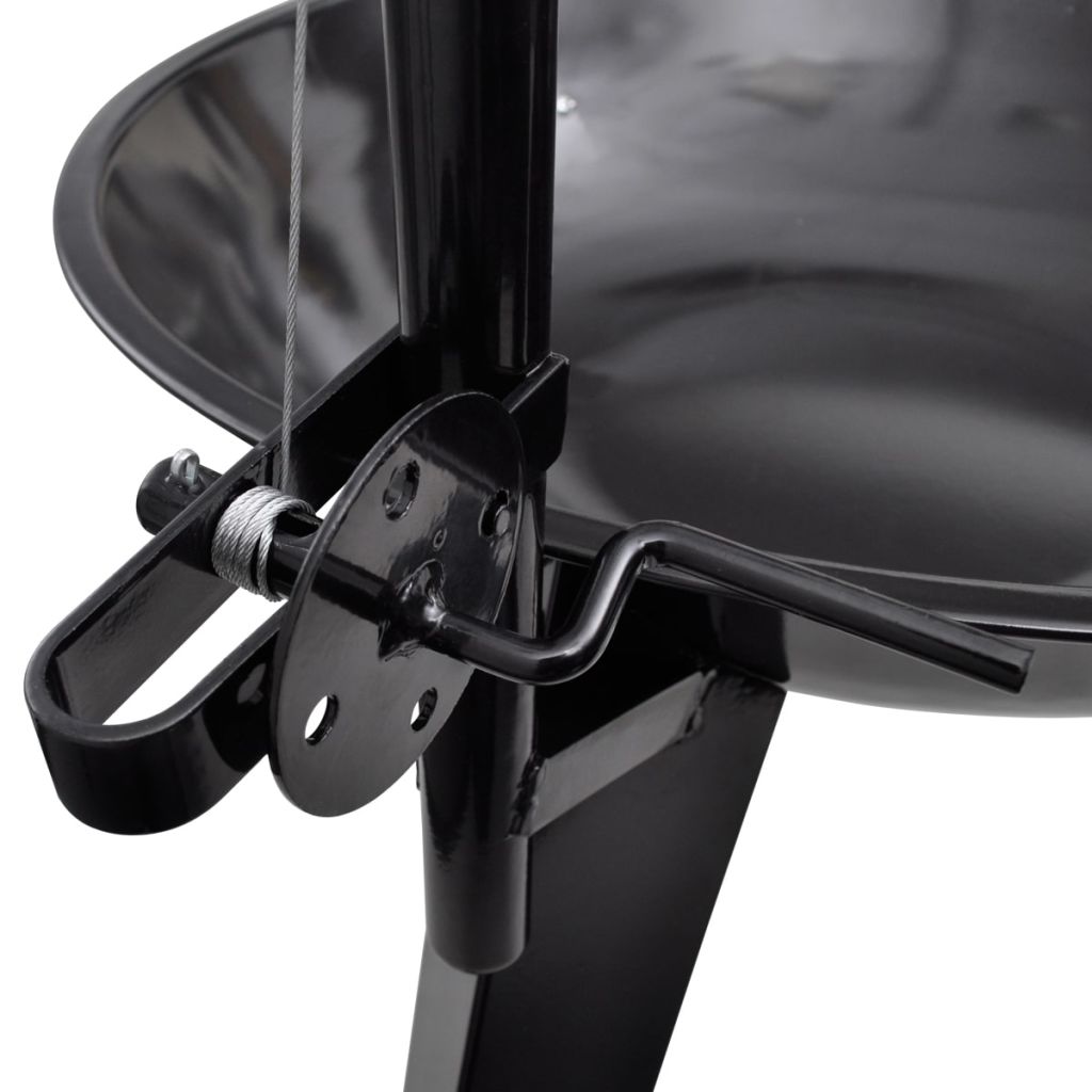 vidaXL BBQ Stand Charcoal Barbecue Hang Round-2