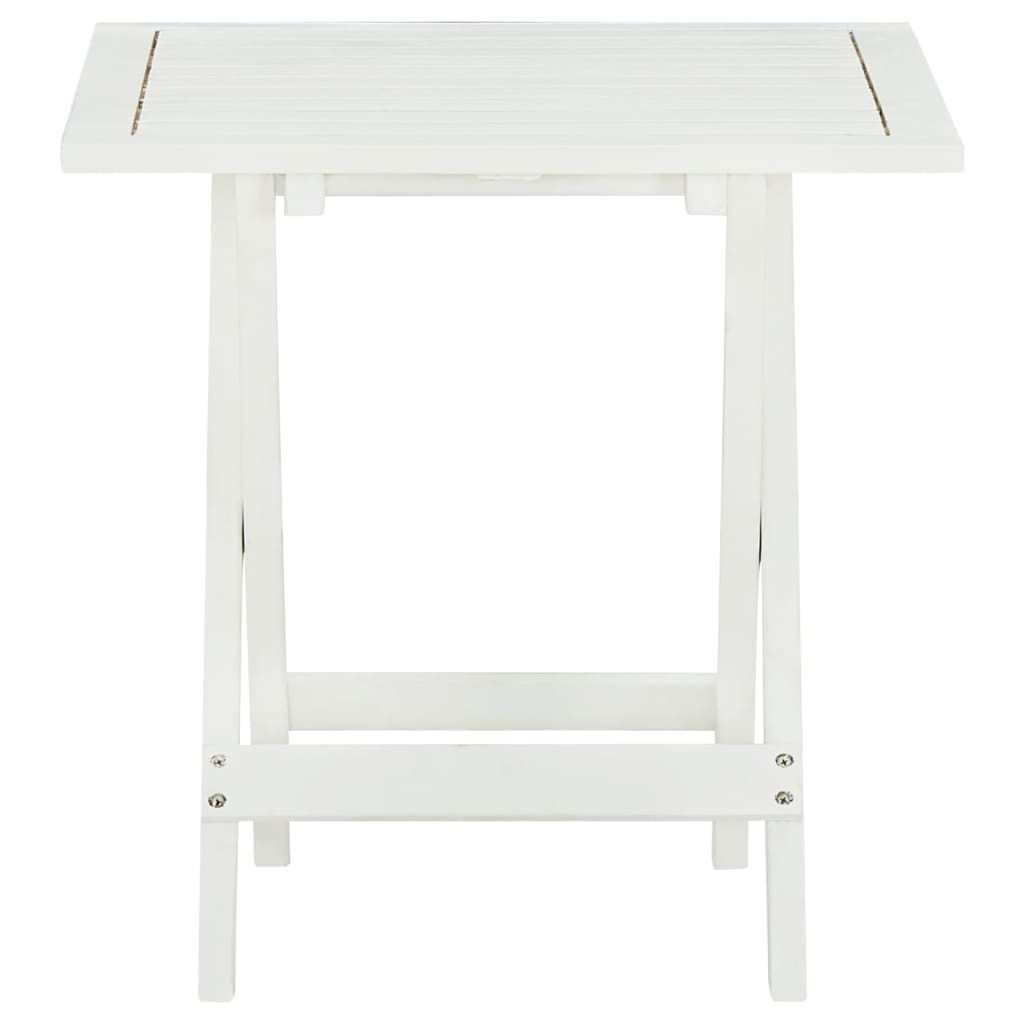 vidaXL Bistro Table Outdoor Side Table Folding Patio Table Solid Acacia Wood-9