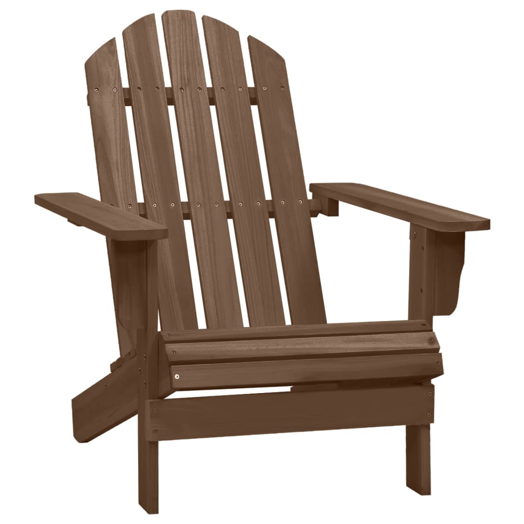 vidaXL Patio Chair Lawn Patio Adirondack Chair for Outdoor Porch Garden Wood-16