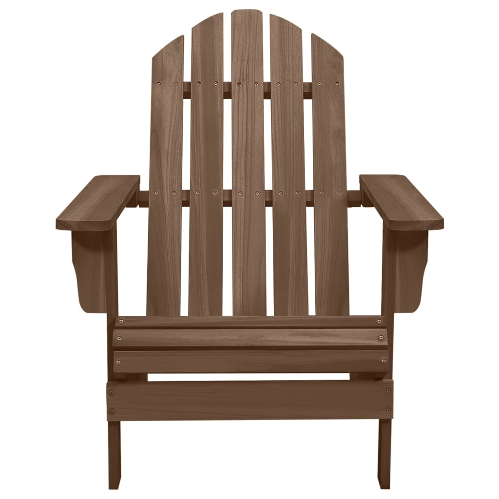vidaXL Patio Chair Lawn Patio Adirondack Chair for Outdoor Porch Garden Wood-17