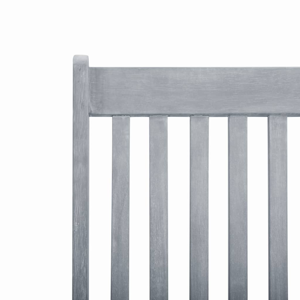 vidaXL Patio Deck Chair with Footrest Solid Acacia Wood-15